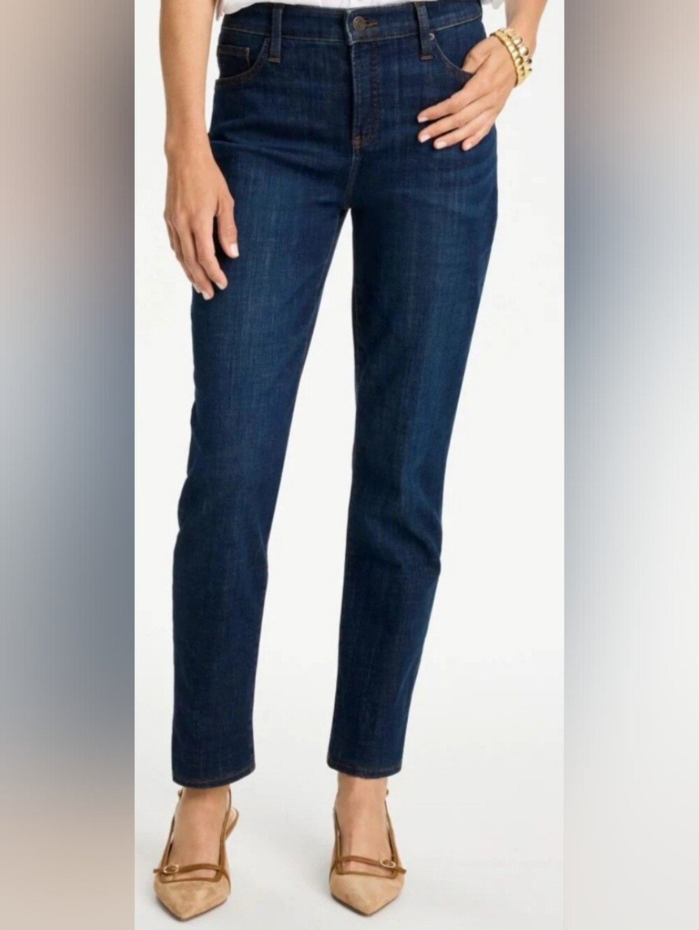 Chicos So Slimming Girlfriend Straight Jeans NWOT 12